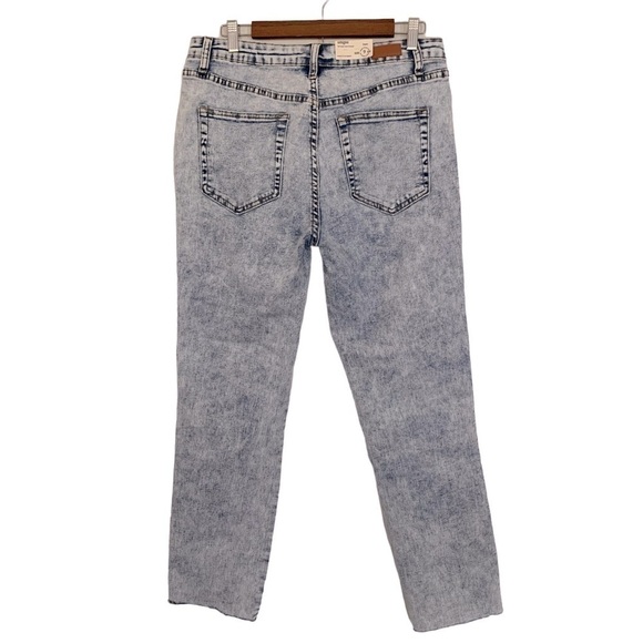 Umgee Acid Washed Distressed Knee Frayed Hem Jeans Sz 6 - Picture 2 of 9